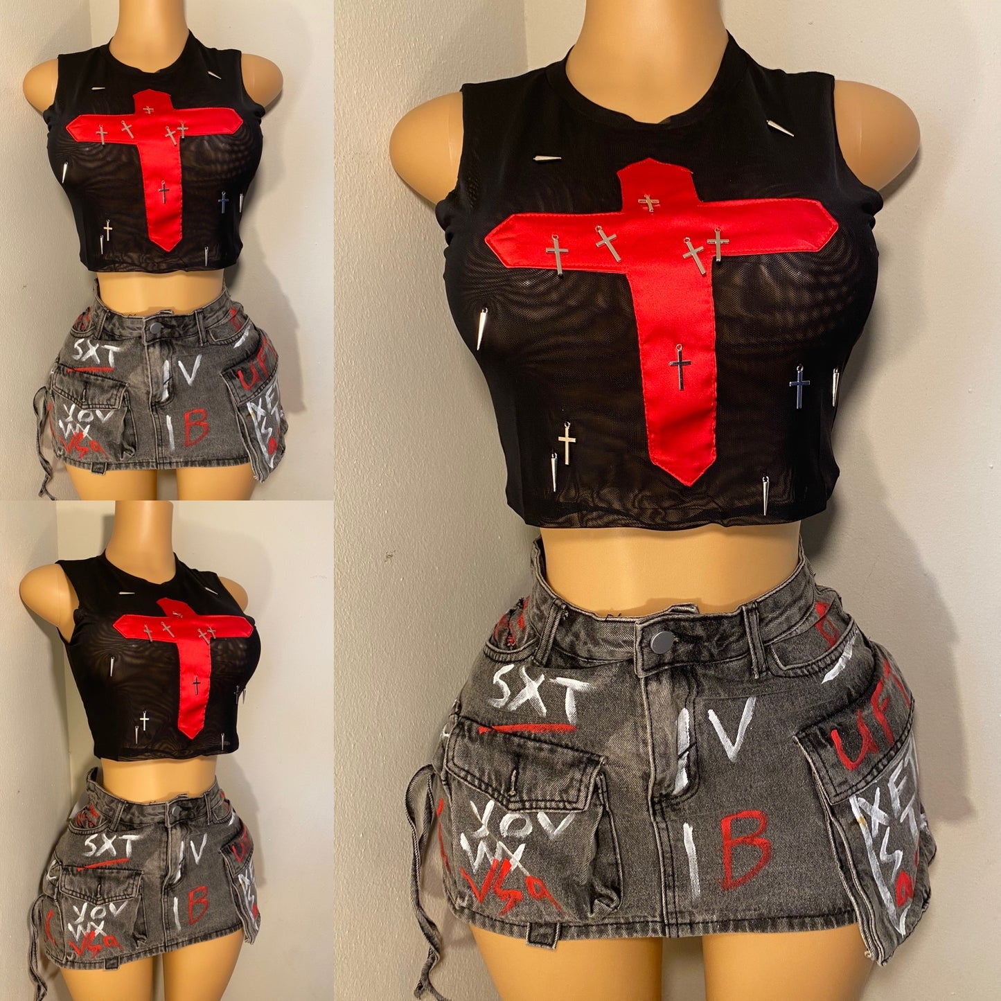 Graffiti Denim Set