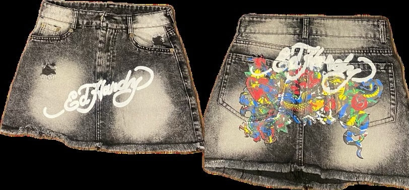 Ed Hardy Denim Skirt