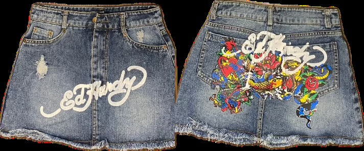 Ed Hardy Denim Skirt
