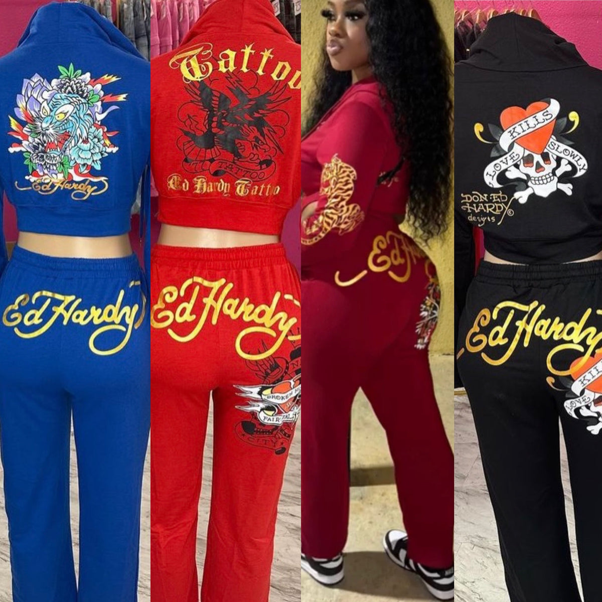 Ed Hardy Ribbon Ed Hardy Set – barbietressesandthings