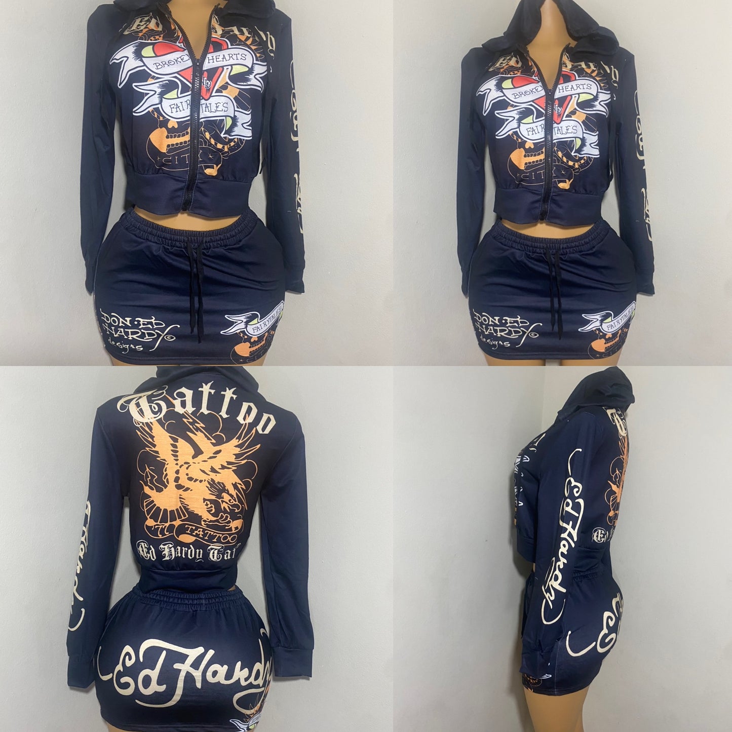 Ed Hardy Skirt Set